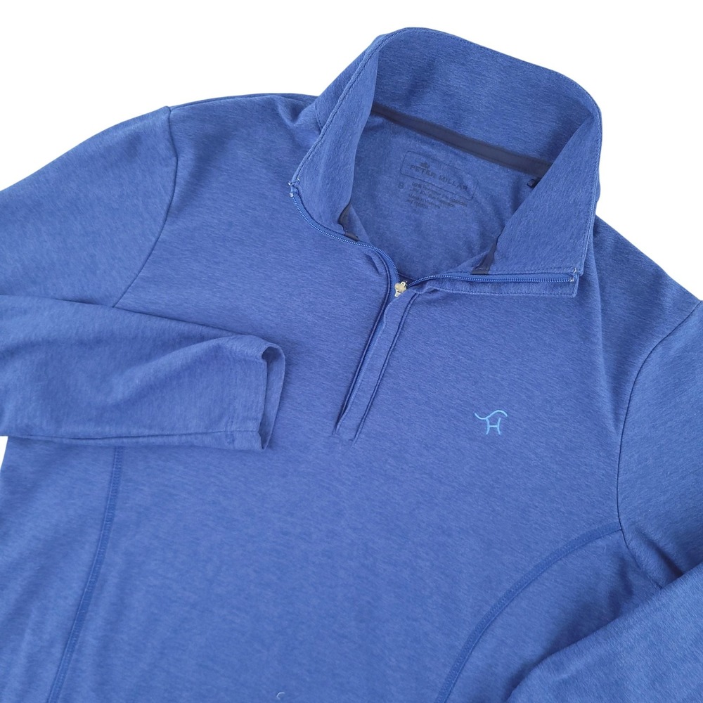 Peter Millar Pullover Womens S Blue 1/4 Zip Long Sleeve Golf Performance Top